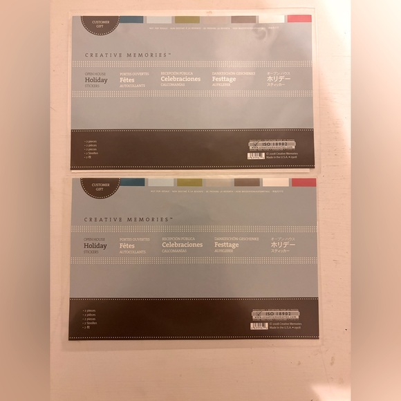 🆕 CREATIVE MEMORIES Open House holiday stickers Christmas new 2 packs set - Picture 3 of 5